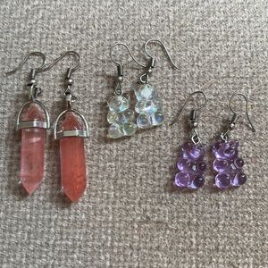 Set of 3 earrings